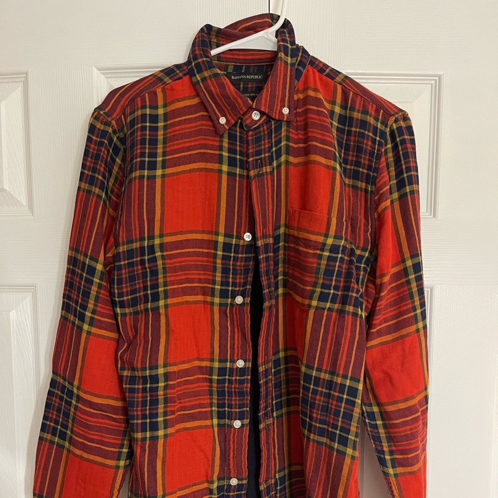 Banana Republic Long Sleeve Plaid Shirt